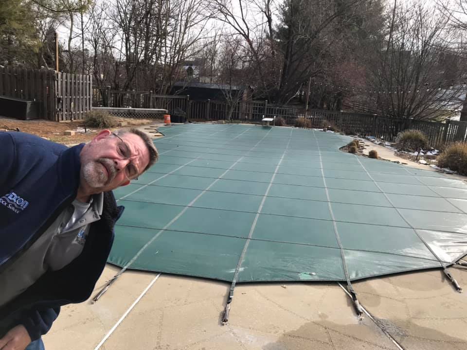 Pool service work by Dixon Pool Service