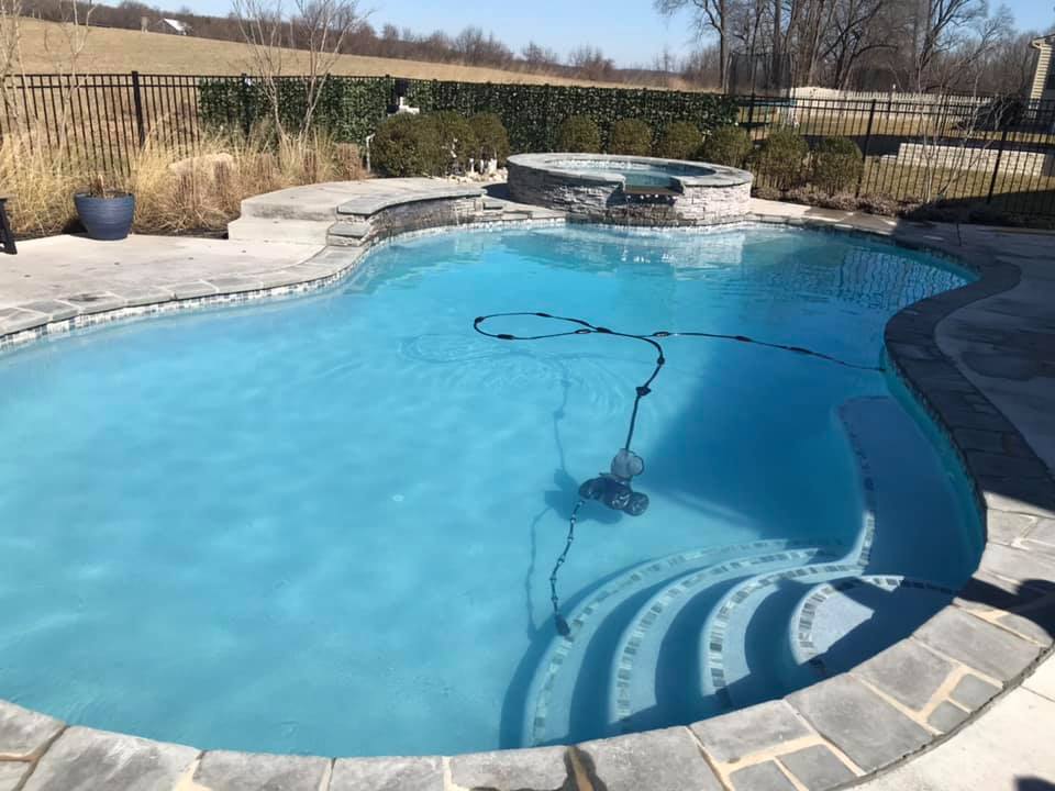 Pool care project by Dixon Pool Service